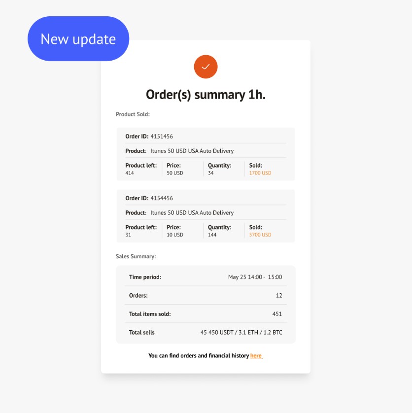 Email notifications